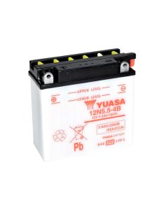 Yuasa 12N5.5-4B (Uden Syre) 12V Batteri til Motorcykel