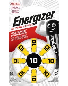 Energizer Høreapparat 10 Batterier (8 Stk. Pakning)