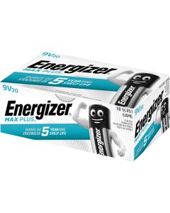 Energizer Max Plus 9v/522 (20 Stk. Pakning)