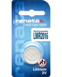 Renata LMR2016 Genopladelig knapcellebatteri 30mAh 3V - (1 stk.)