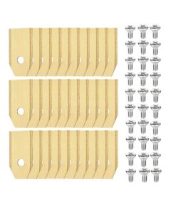 30x Knive til Husqvarna Automower / Gardena / Navimow / Greenworks Optimow - Titaniumbelagt stål inkl. Skruer - Japcell