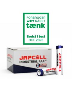Japcell Industrial AAA/LR03 alkaline batterier – 40 stk.