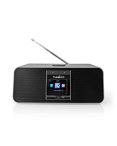Nedis Internetradio 42 W DAB+ FM Bluetooth® Sort/sølv