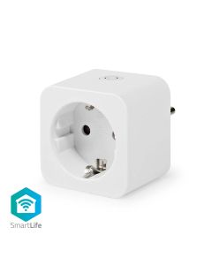 Nedis SmartLife Plug Effektmåler 3680 W Schuko/F (CEE 7/7) -20-50 °C Hvid