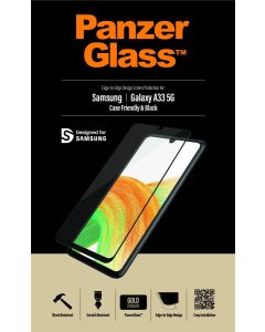 PanzerGlass Samsung Galaxy A33 5G Case Friendly, Sort - Edge-to-Edge