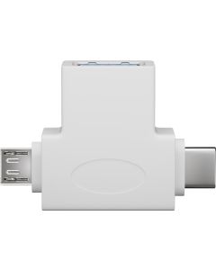 Goobay Adapter USB-A / USB 2.0 micro-B - Hvid