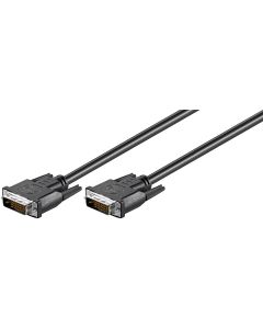 Goobay DVI-D Full HD-kabel DvI-D han (24+1 ben) – sort – 3m