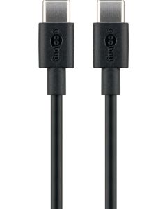 Goobay Lade- og synkroniseringskabel USB-C– Sort – 1m