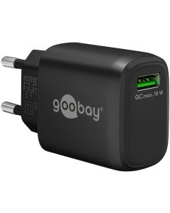 Goobay USB QC hurtig oplader 18W - sort