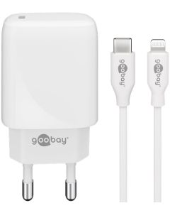 Goobay USB-C/lightning lader 20W (incl. 1m kabel)