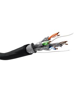 Goobay CAT 6 udendørs netværkskabel S/FTP – Sort – 100m
