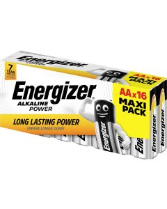 Energizer Alkaline Power AA / E91 Batterier (16 Stk. Pakning)