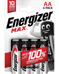 Energizer Max AA / E91 Batterier (4 Stk. Blister)