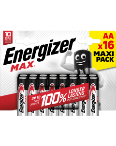 Energizer Max AA / E91 Batterier (16 stk Blister)