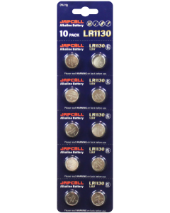 Japcell LR1130 / LR54 alkaline knapcelle batterier - 10 stk.