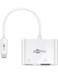 Goobay USB -C Multiport Adapter HDMI+VGA - udvider USB -C -enhed til en HDMI - og en VGA -port -