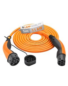 Lapp Type 2 HELIX® Ladekabel til elbil - 11kW 5m, orange