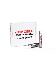 Japcell AAA / LR03 Standard alkaline batterier - 60 stk. pakning