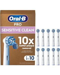 Oral-B Sensitive Clean Tandbørstehoveder 10 stk. - Hvid