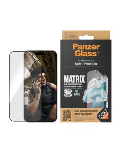 PanzerGlass® MATRIX Skærmbeskyttelse med D3O® iPhone 15 Pro | Ultra-Wide Fit m. AlignerKit