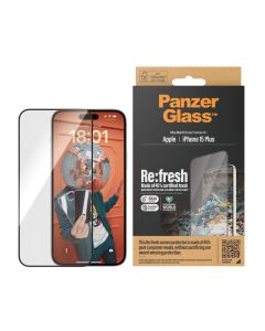 PanzerGlass™ Re:fresh Screen Protector iPhone 15 Plus | Ultra-Wide Fit w. EasyAligner
