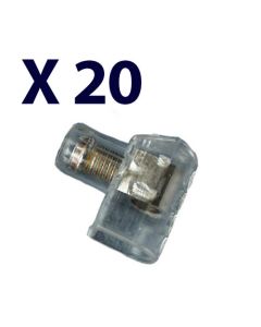 Samlemuffe enkelt 2,5mm² (20 stk) klar