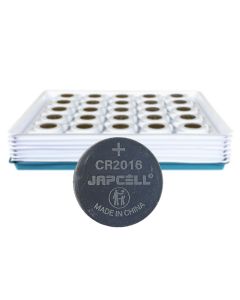 Japcell CR2016 knapcelle batterier - 200 stk. - industripakning