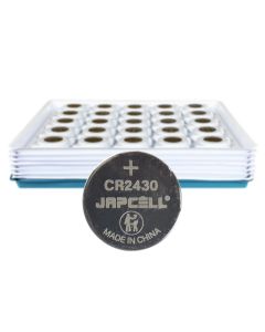 Japcell CR2430 knapcelle lithium batterier - 100 stk. - industripakning