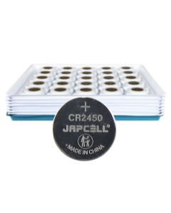 Japcell CR2450 knapcelle lithium batterier - 100 stk. - industripakning