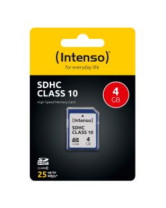 Intenso® 4GB SD Hukommelseskort Class 10