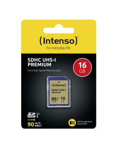 Intenso® 16GB SDHC Hukommelseskort Class 10, UHS-I