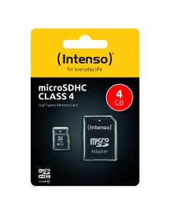 Intenso® 4GB Micro SD Hukommelseskort Incl. adapter