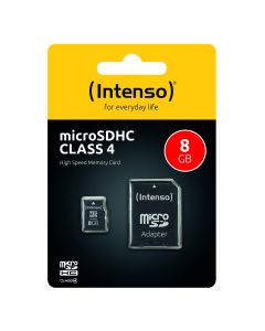 Intenso® 8GB Micro SD Hukommelseskort Incl. adapter