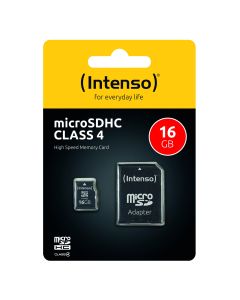 Intenso® 16GB Micro SD Hukommelseskort Incl. adapter