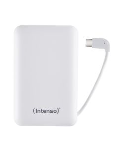 Intenso® Powerbank 10.000 mAh USB-A/USB-C med skjult kabel