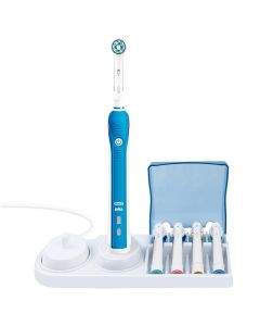 El-tandbørste lader og holder til Oral-B el-tandbørste hygiejnisk til par