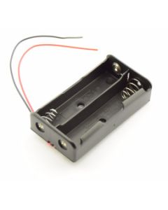 2x 18650 batteriholder m/ ledning - serieforbindelse (7,2V)