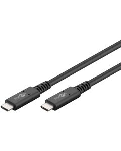 USB-C 4.0 til USB-C lade- og datakabel, 40Gbit/s, 240W, sort, 1m