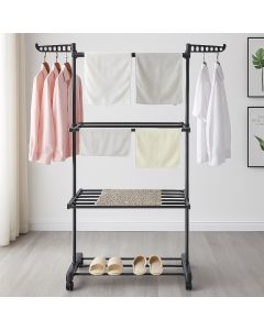 Sjö tørrestativ med 3 niveauer