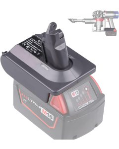 Batteri-adapter fra Milwaukee 18V til Dyson V6