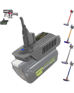 Batteri-adapter fra Ryobi 40V til Dyson V7 V8