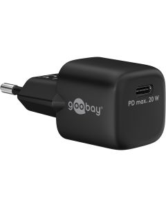 Goobay USB-C GaN Power Lader 20 Watt - Sort
