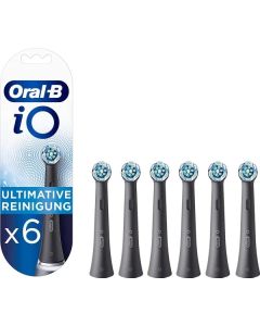 Oral-b IO Ultimate Clean Tandbørstehoveder 6 stk (sort)