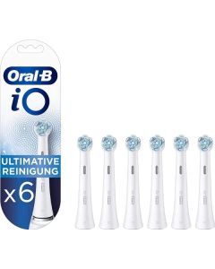 Oral-b IO Ultimate Clean Tandbørstehoveder 6 stk (hvid)