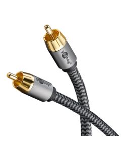 Goobay Subwoofer kabel 2m stofbeklædt