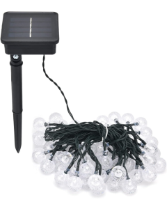 lyskæde med solcelle 10m - 50 pærer