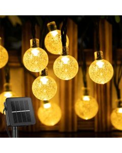 lyskæde med solcelle 10m - 50 pærer