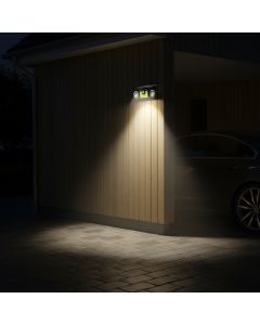 Solcelle udendørs væglampe 270 grader 300 lumen