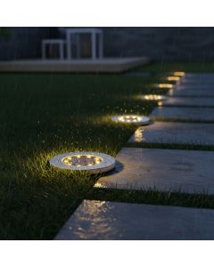 Solcelle Spotlys til græsplænen / jord - 4 Stk. 