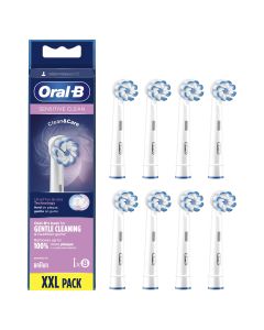 Oral-b Sensitive Clean Tandbørstehoveder 8 stk - Hvid